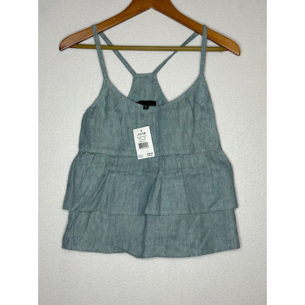 Joes Jeans Sky Peplum Tank Top Blue Women Size Medium A219310022 NWT